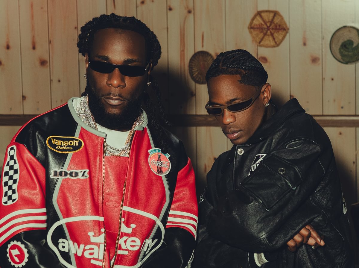 Burna Boy Travis Scott 2025 Press Photo