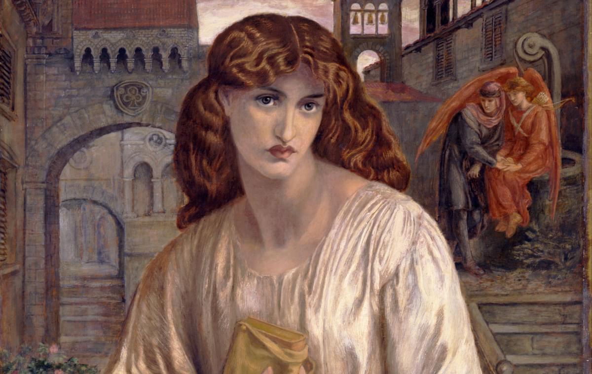 Dante Gabriel Rossetti Salutation of Beatrice Google Art Project