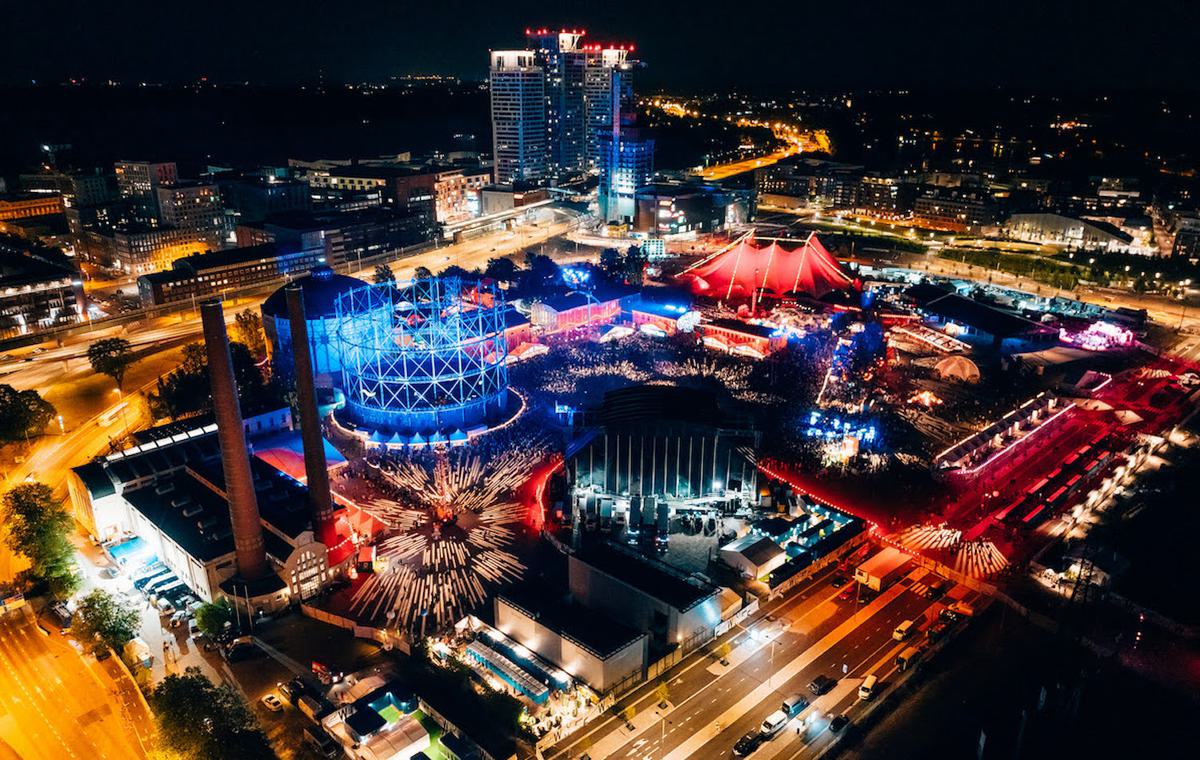 FLOW Festival night sky shot