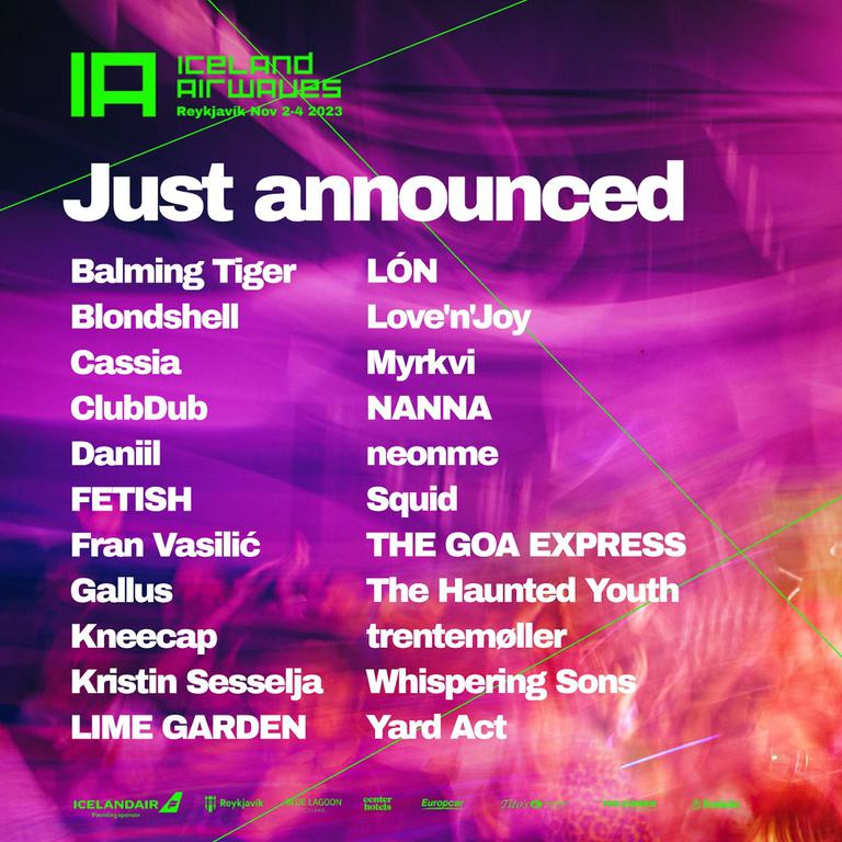 Iceland Airwaves 2023 1st line up announce square