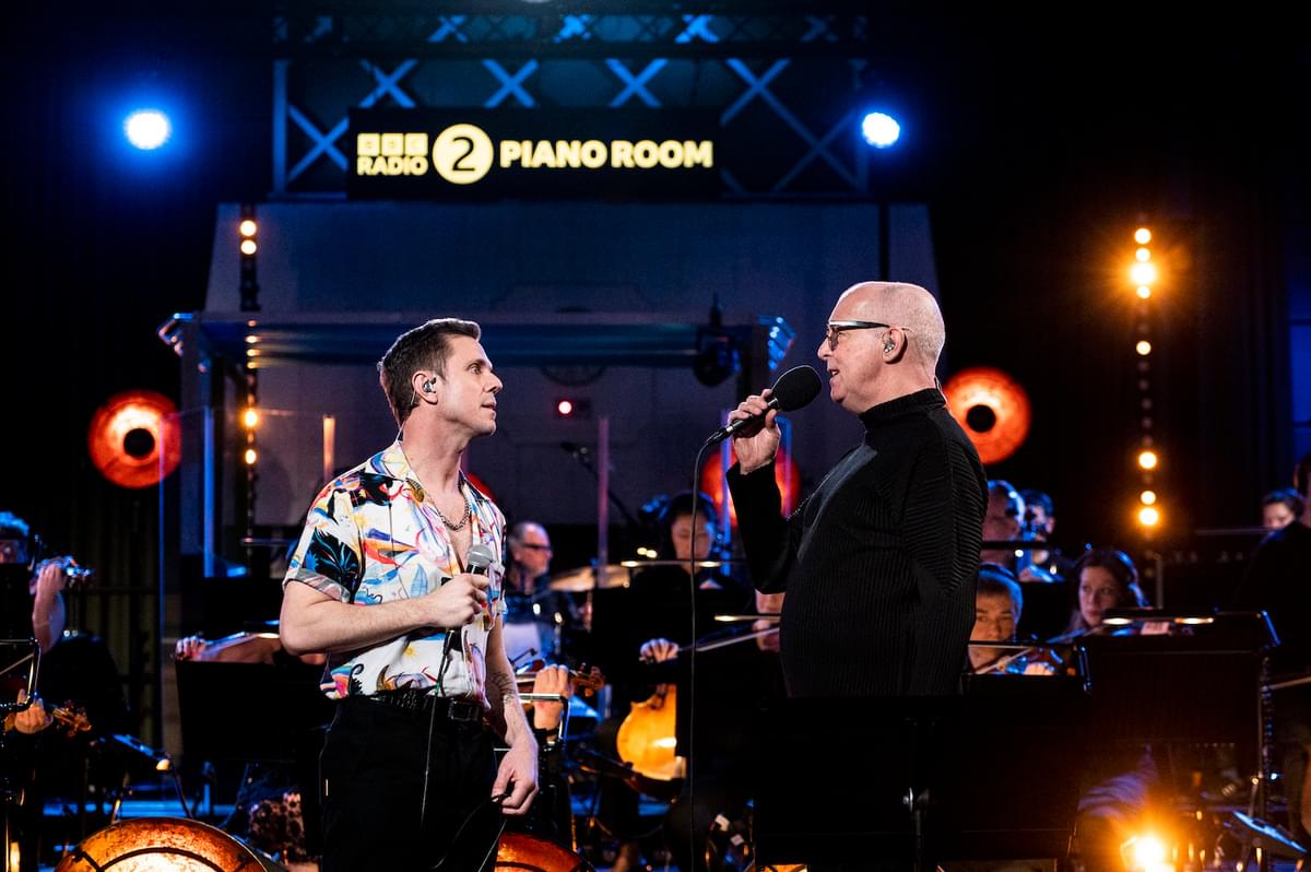 Jake Shears and Neil Tennant 2 BBC Radio 2 Piano Room
