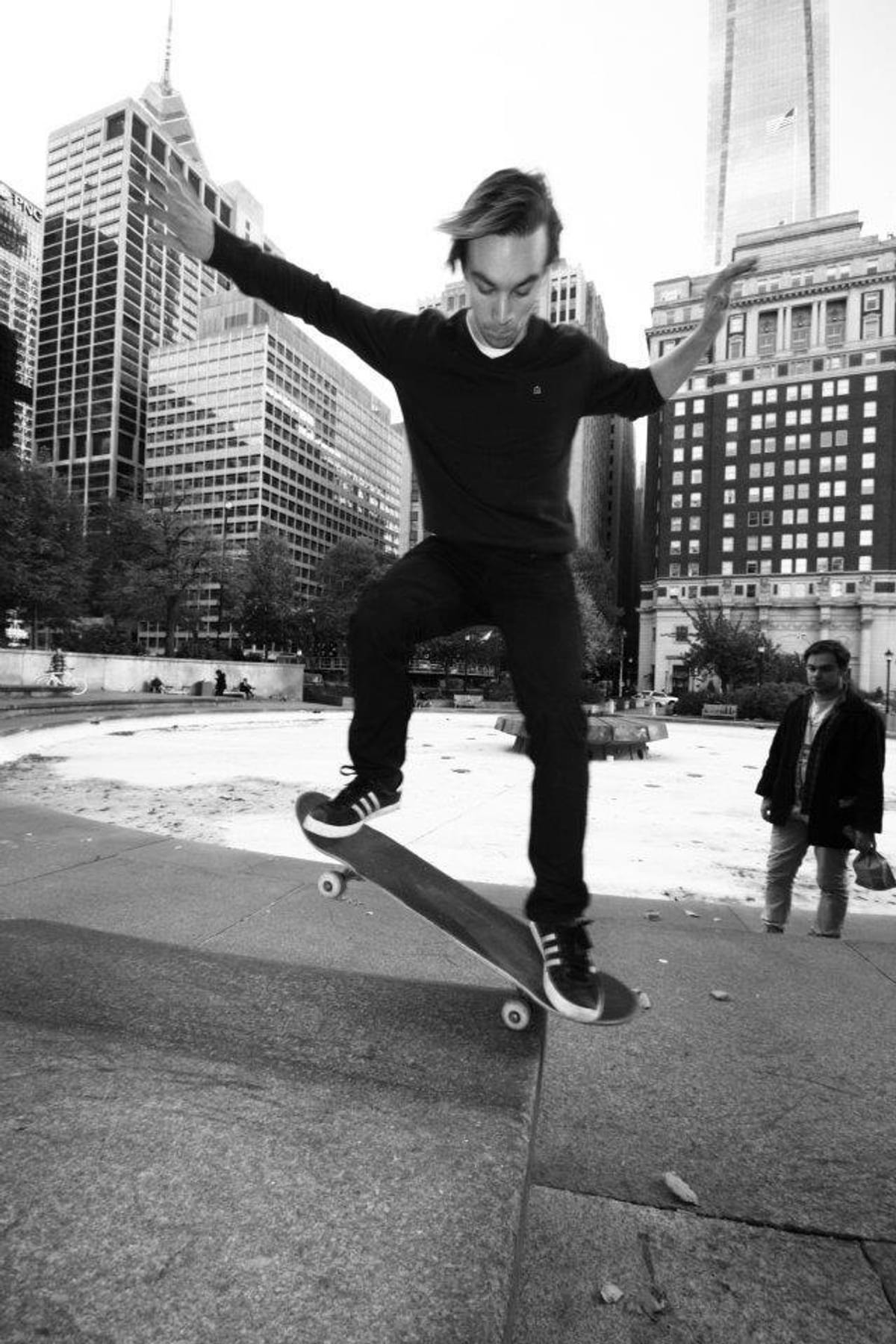 LOBF skate shot Tom Mc Clung Love Park Philadelphia credit Mike Burwood