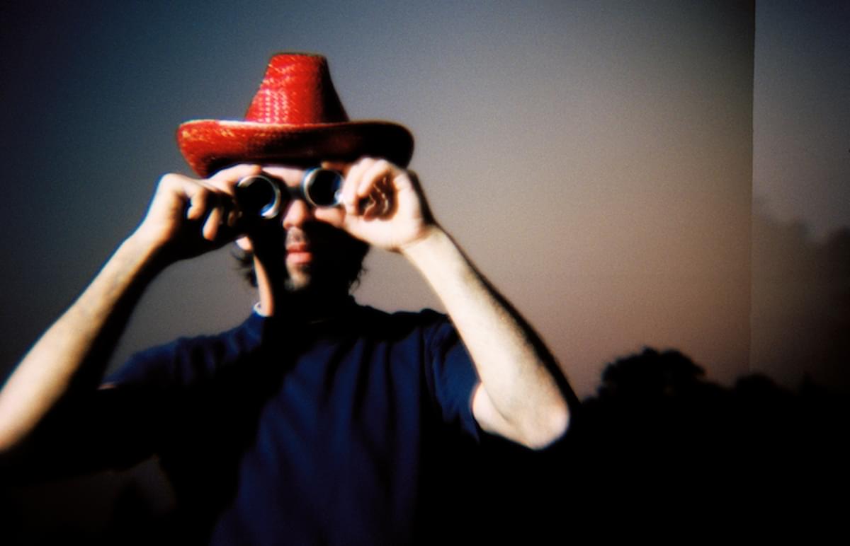 Sparklehorse red cowboy hat binoculars