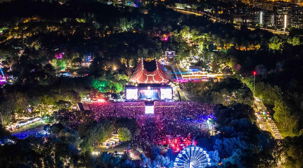 Sziget Festival drone view