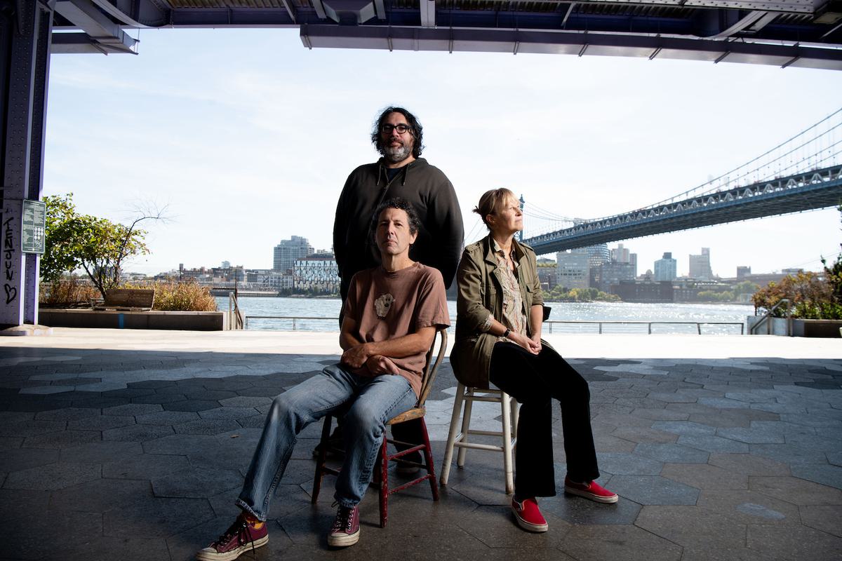 Yo La Tengo stools riverbank walkway