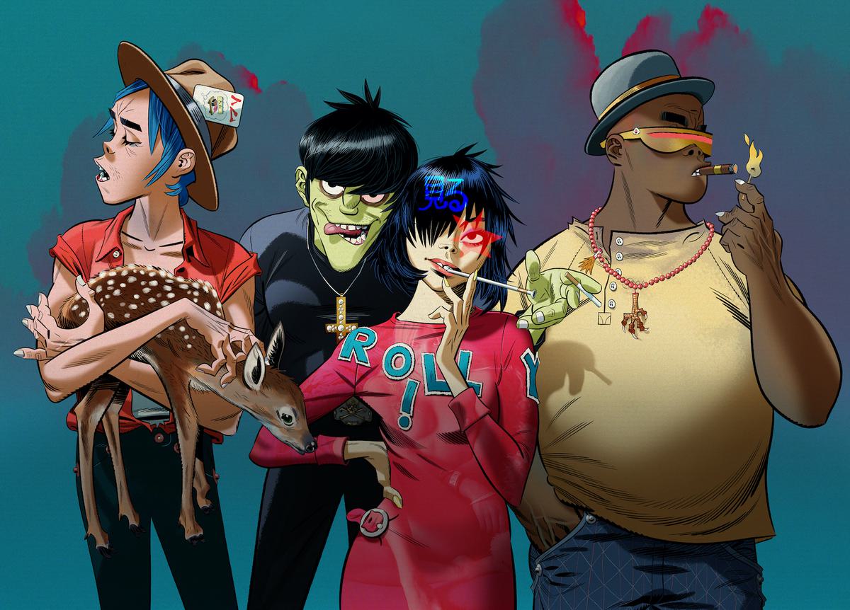 Gorillaz live press shot web2