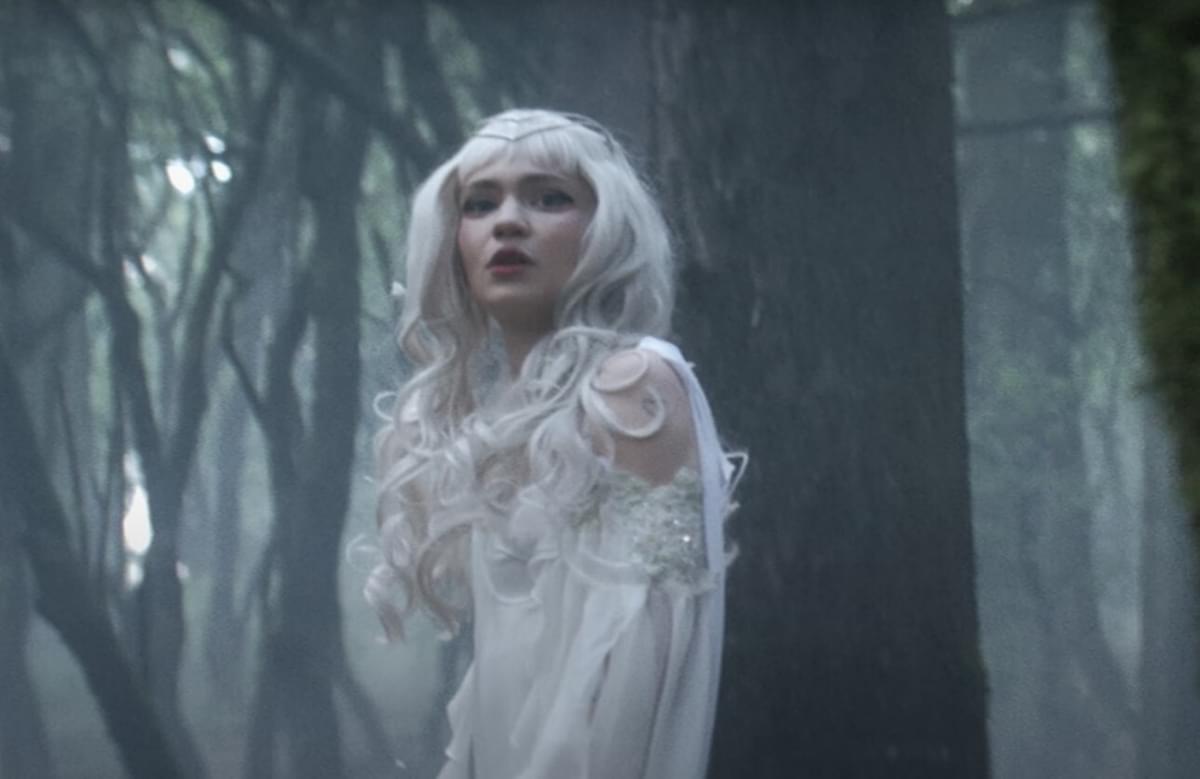 Grimes in the video for "Player of Games"
