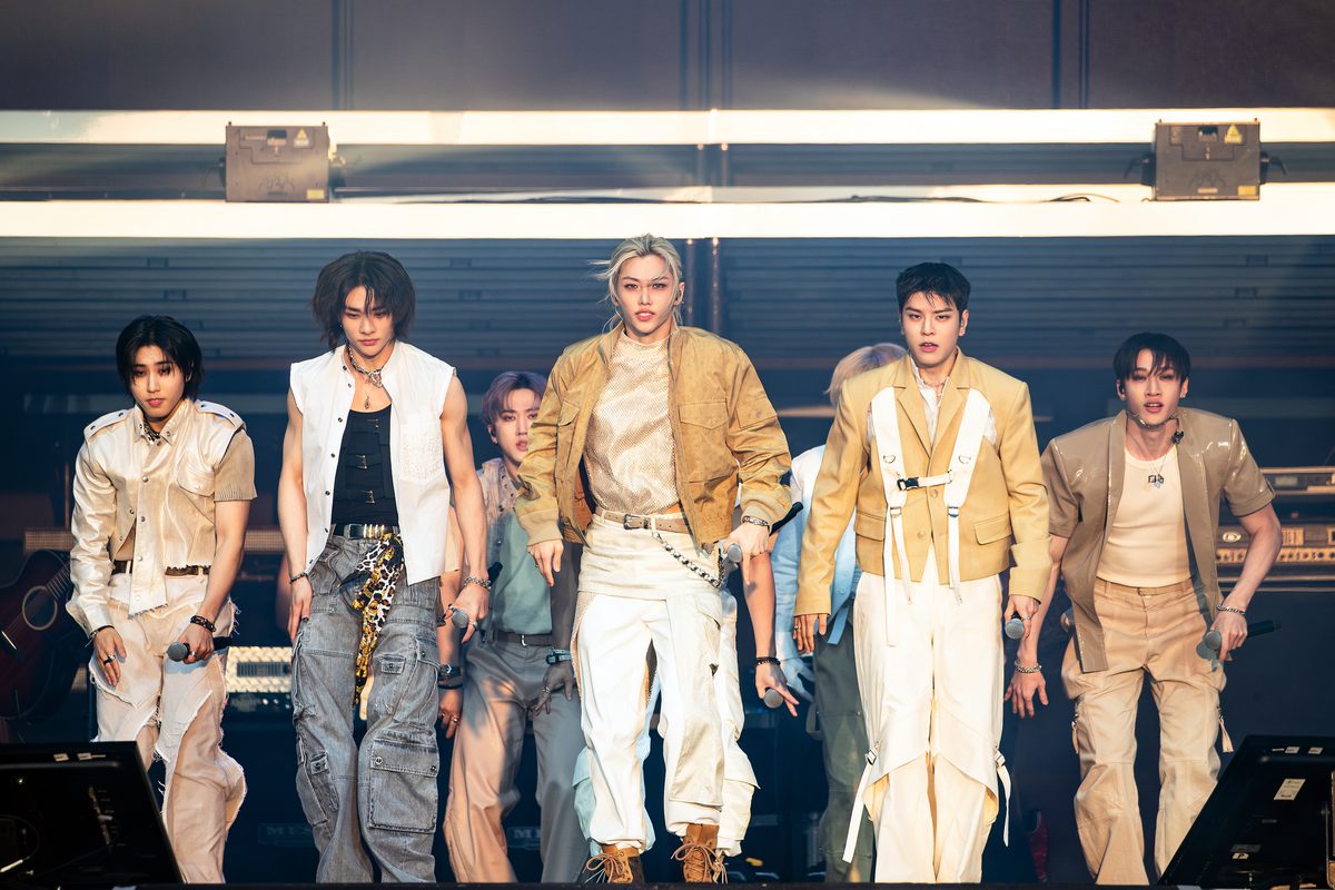 Photos of Stray Kids and NMixx live at BST Hyde Park on 14 July 2025