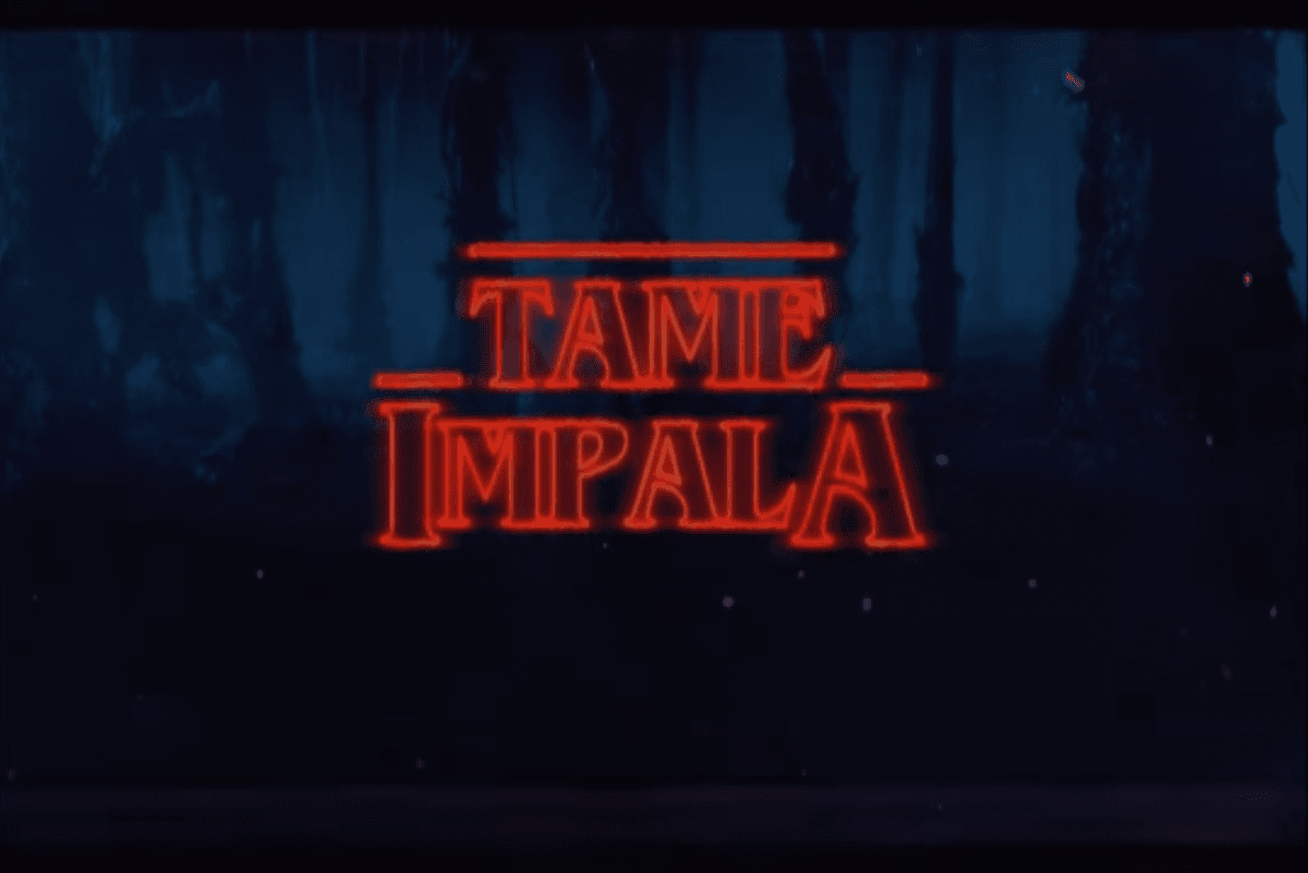 Tame impala stranger things logo