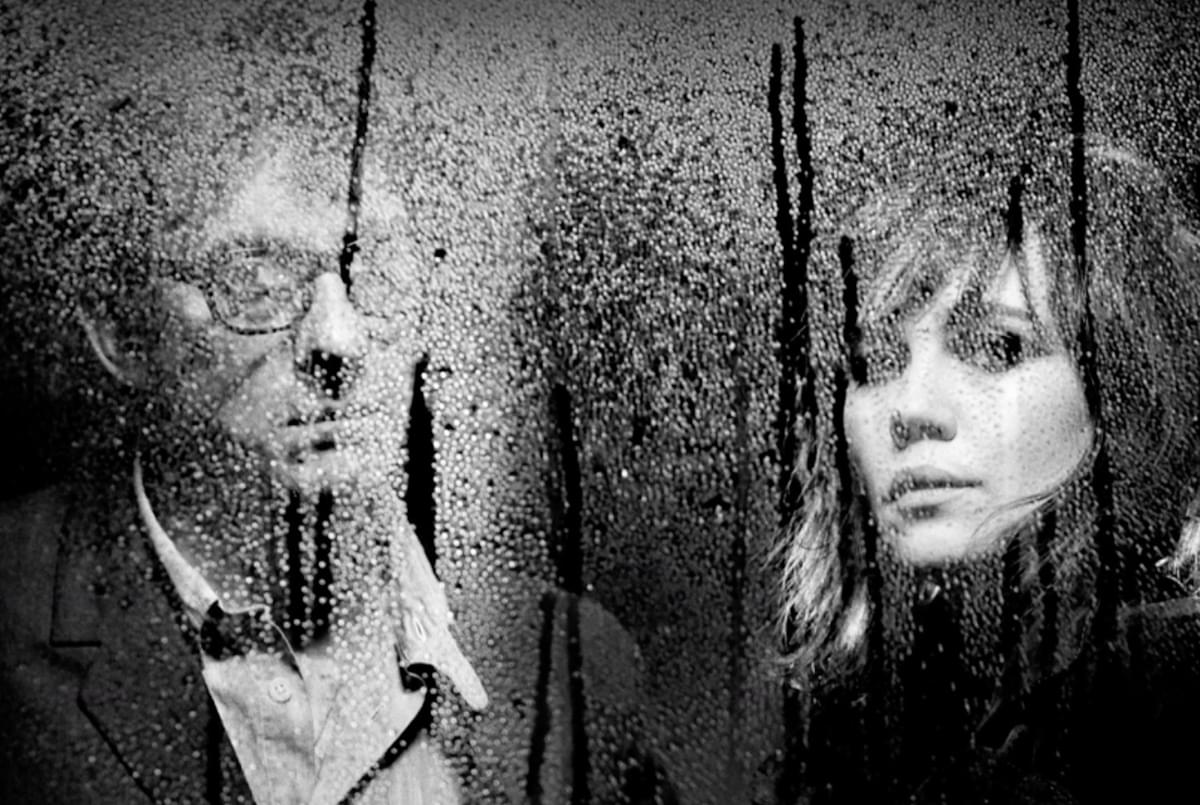The WAEVE stood behind a rain-soaked pane of glass for "Can I Call You" artwork