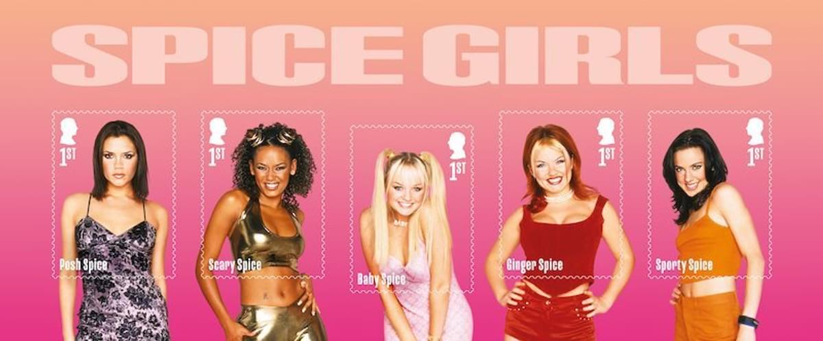 Spice Girls Stamps Miniature Sheet